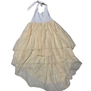 Mini Boho 10 cream hi lo dress